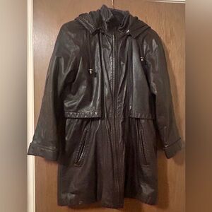 Jacqueline Ferrer Brown leather hood (Genuine Leather)